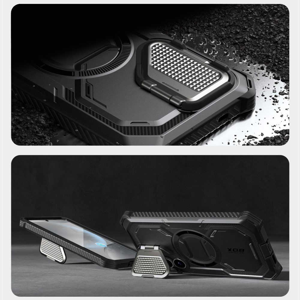 Etui pancerne Supcase i-Blason Armorbox Mag do Galaxy S25 Ultra, czarne